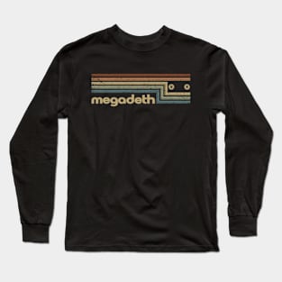 Megadeth Cassette Stripes Long Sleeve T-Shirt